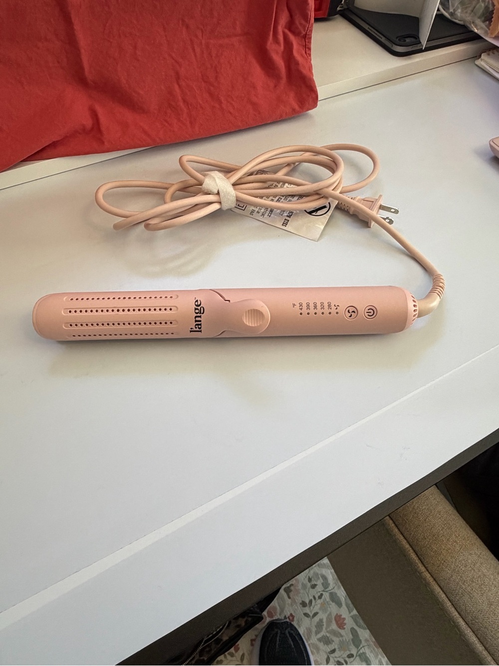 Lange Blush Pink Travel Corded Hair Tool